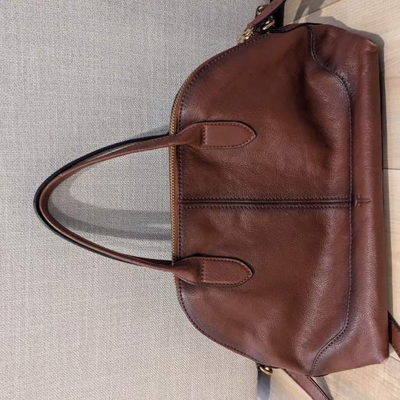 Frye Ring Dome Leather Satchel Bag - Picture 7 of 14